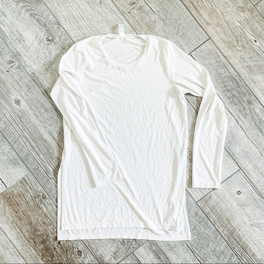 NBW AMERICAN APPAREL White Long Sleeve Shirt